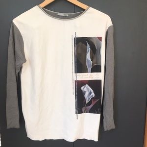 Zara | size small long sleeve graphic tee